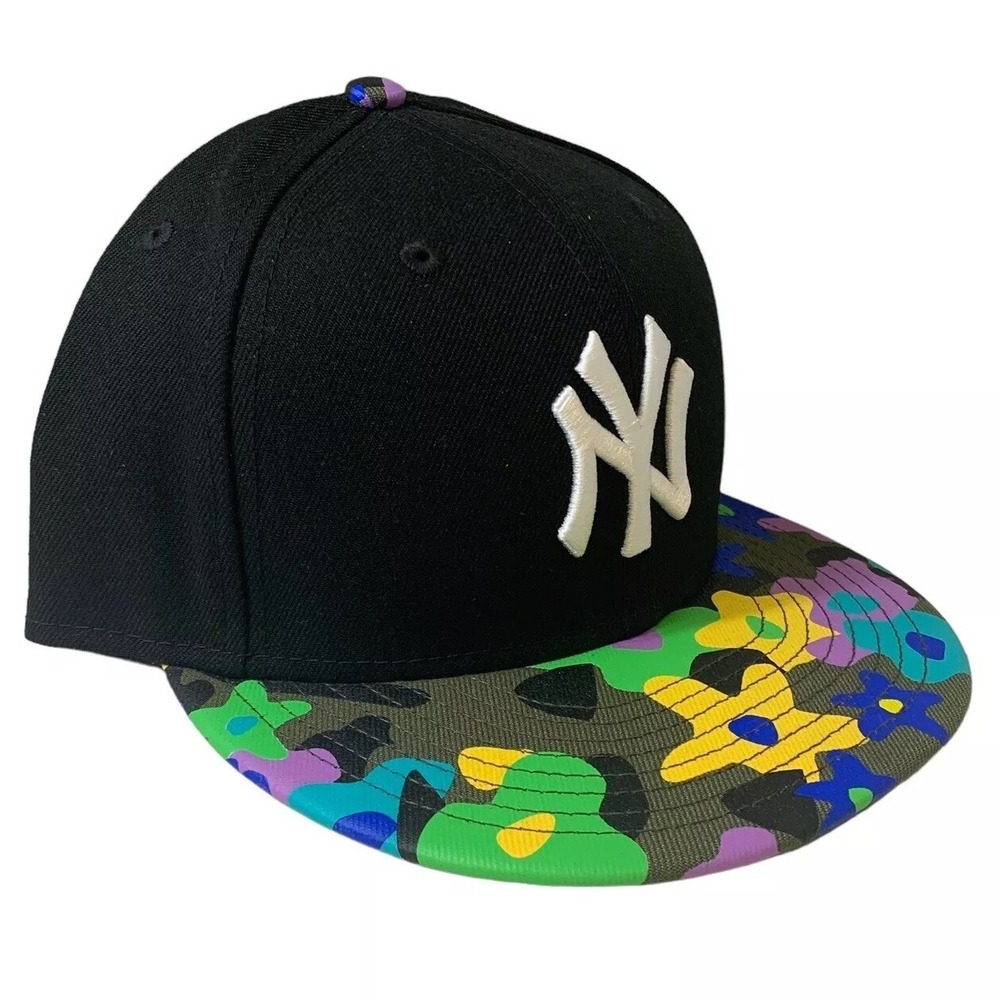 New York Yankees New Era 9FIFTY MLB Floral Green Camo Black Snapback Hat OSFM
